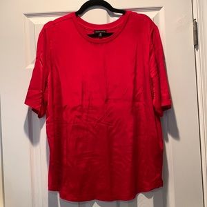 Universal Standard Arvo Top in Barbados Cherry, Size S